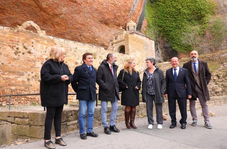 El presidente Javier Lambán en San Juan de la Peña