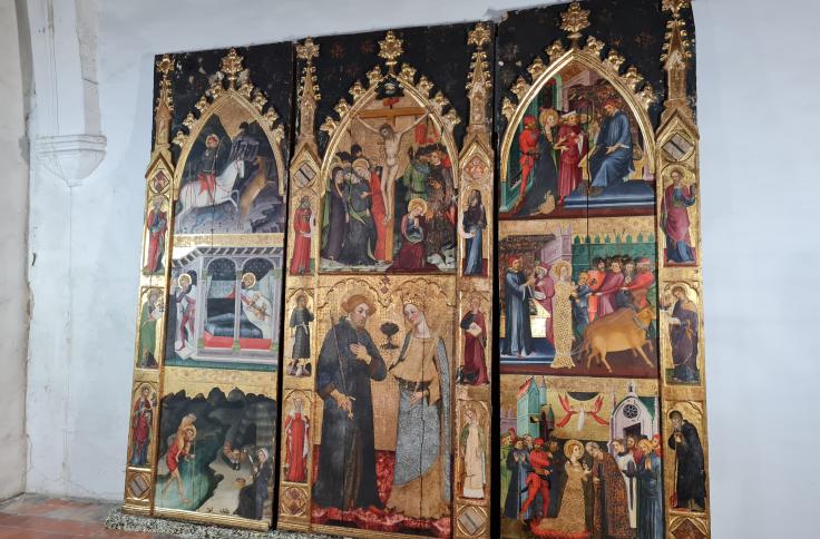 Restauración del retablo de los santos Julián y Lucía, de Jaume Serra