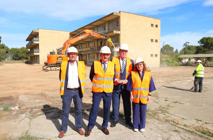 Inicio de las obras de transformación de la Universidad Laboral de Zaragoza