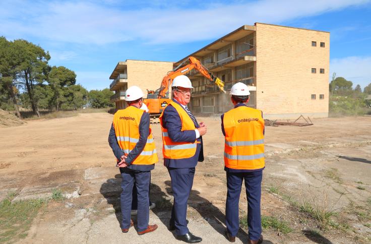 Inicio de las obras de transformación de la Universidad Laboral de Zaragoza