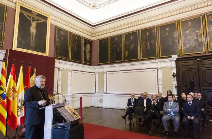 Inauguración de la exposición sobre el Papa Luna en el 600 aniversario de su muerte
