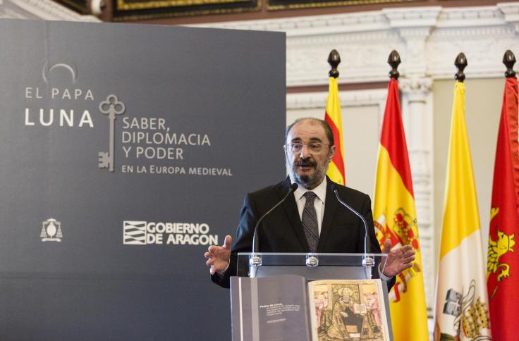 Inauguración de la exposición sobre el Papa Luna en el 600 aniversario de su muerte