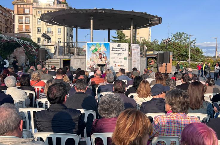 Mayte Pérez, en la Feria del Libro y el Cómic de Teruel de 2023