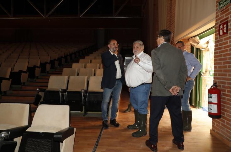 El Presidente de Aragón visita los daños ocasionados por la tormenta de julio en la Feria de Zaragoza