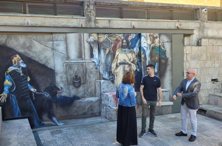 Pintura mural de ‘La Campana de Huesca’