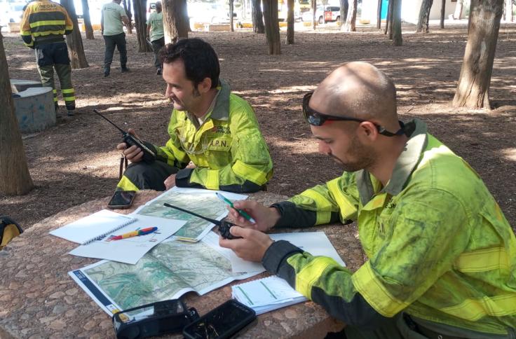 Simulacro de incendio forestal INFOAR