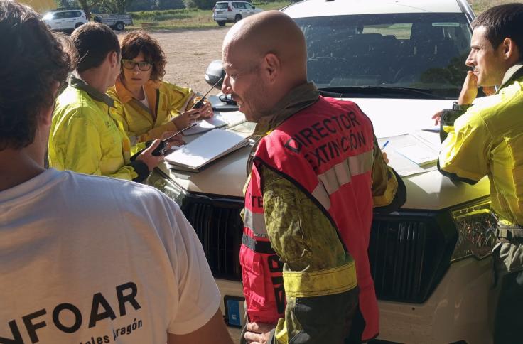 Simulacro de incendio forestal INFOAR
