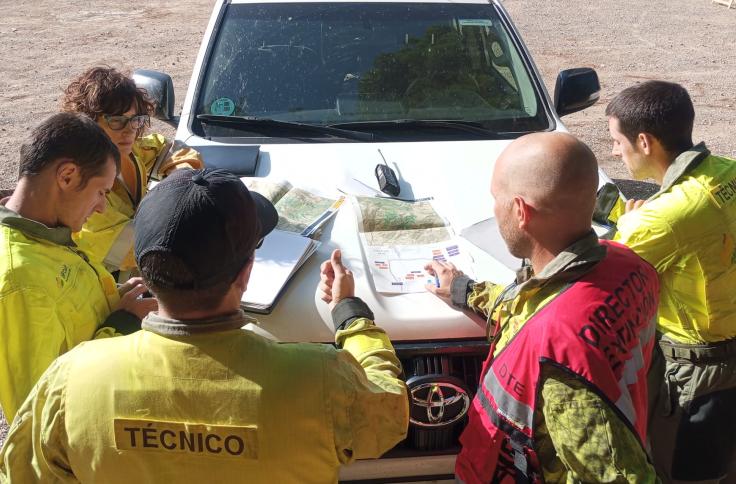 Simulacro de incendio forestal INFOAR