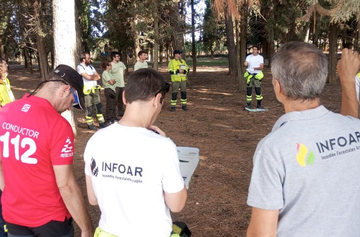 Simulacro de incendio forestal INFOAR