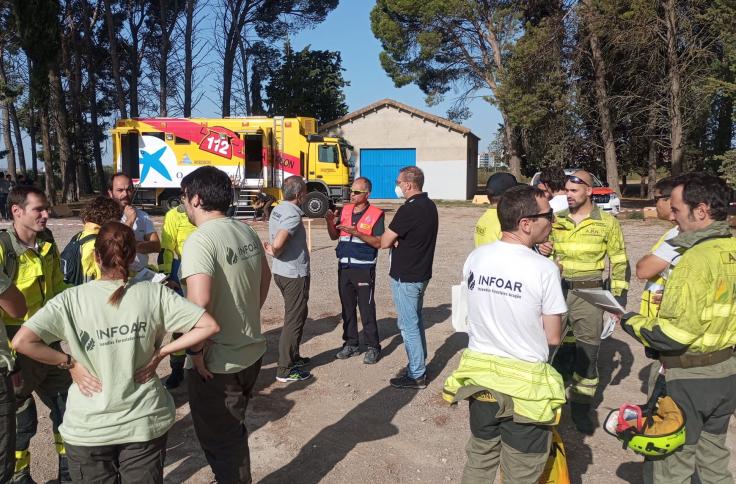 Simulacro de incendio forestal INFOAR