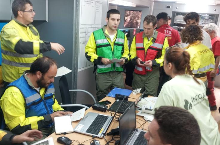Simulacro de incendio forestal INFOAR