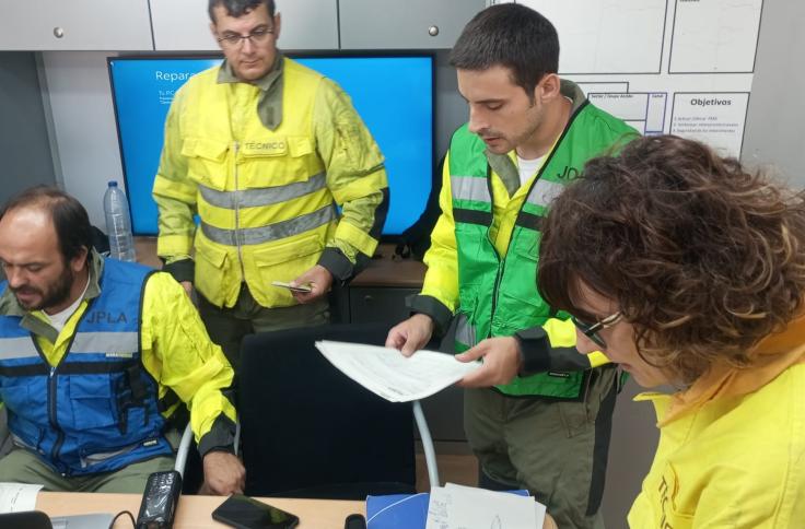 Simulacro de incendio forestal INFOAR