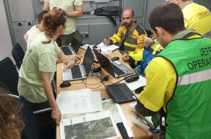 Simulacro de incendio forestal INFOAR