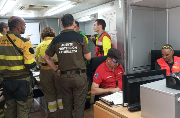 Simulacro de incendio forestal INFOAR
