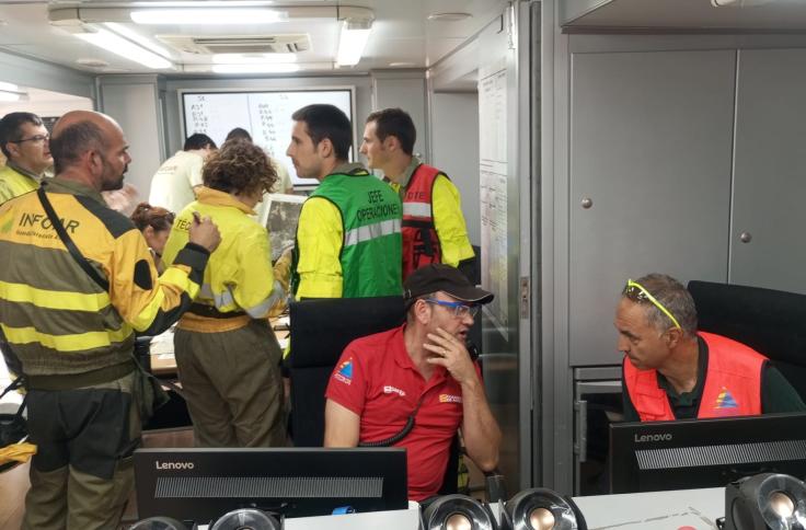 Simulacro de incendio forestal INFOAR