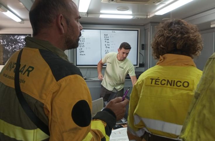 Simulacro de incendio forestal INFOAR
