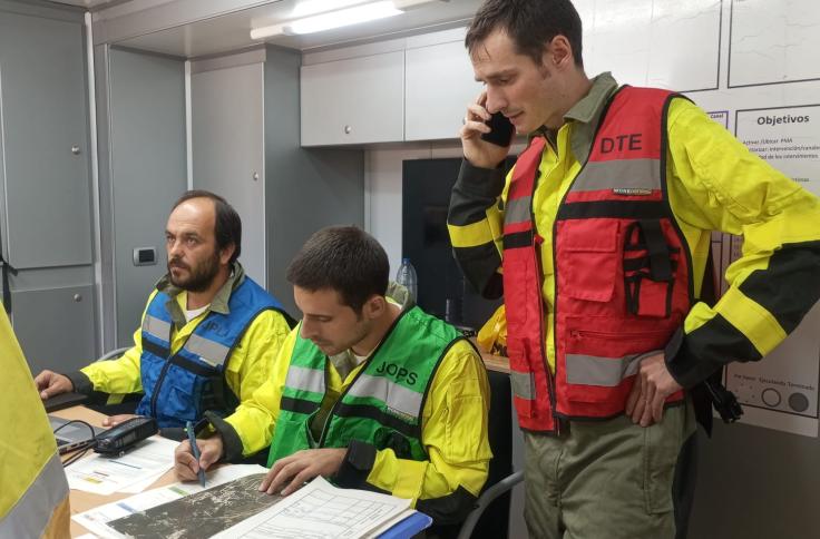 Simulacro de incendio forestal INFOAR