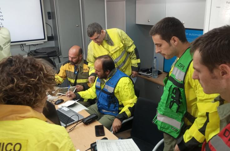 Simulacro de incendio forestal INFOAR