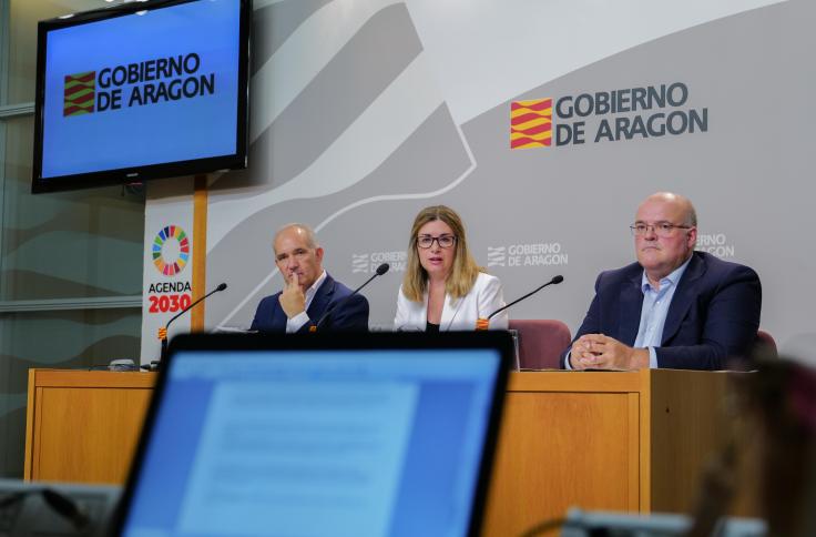 La consejera de Educación, Ciencia y Universidades del Gobierno de Aragón, Claudia Pérez Forniés, da a conocer los principales datos y novedades del curso 2023/2024