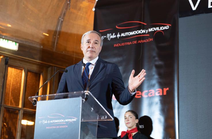 El presidente acompaña al Clúster de la automoción en Aragón en su gala anual