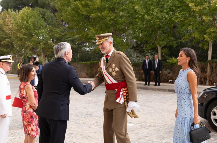 El presidente de Aragón asiste a la jura de bandera de la princesa Leonor en Zaragoza