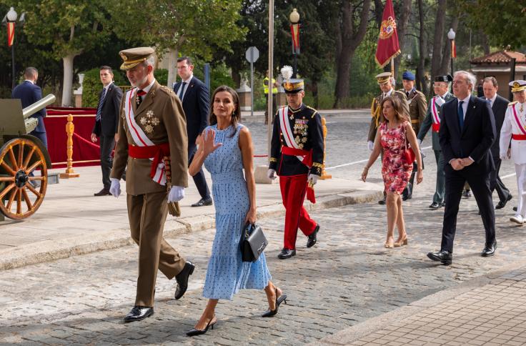 El presidente de Aragón asiste a la jura de bandera de la princesa Leonor en Zaragoza