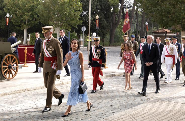 El presidente de Aragón asiste a la jura de bandera de la princesa Leonor en Zaragoza