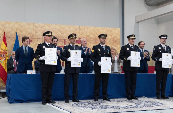 Ceremonia de entrega de las condecoraciones al Mérito Policial en Aragón 2023, celebrada en Barbastro.