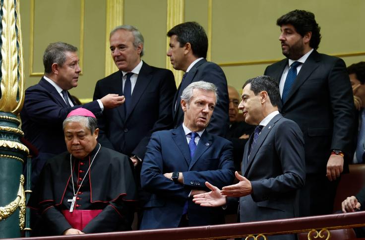 El presidente de Aragón asiste a la jura de la Constitución de la Princesa Leonor