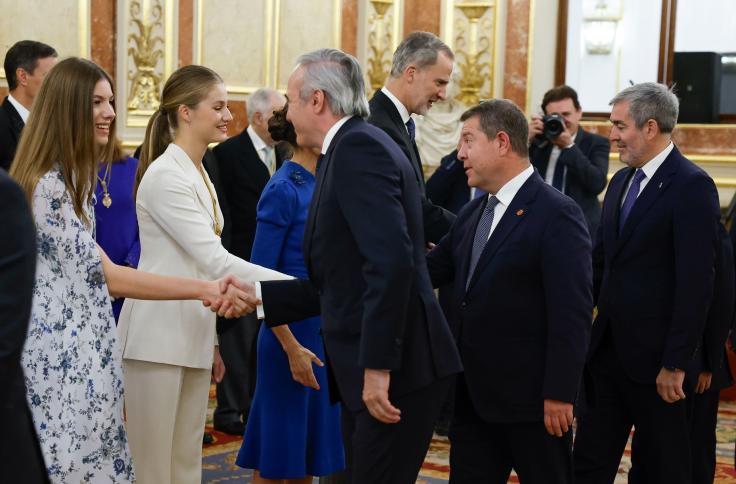 El presidente de Aragón asiste a la jura de la Constitución de la Princesa Leonor