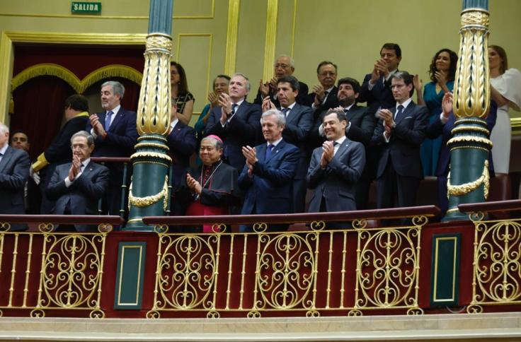 El presidente de Aragón asiste a la jura de la Constitución de la Princesa Leonor