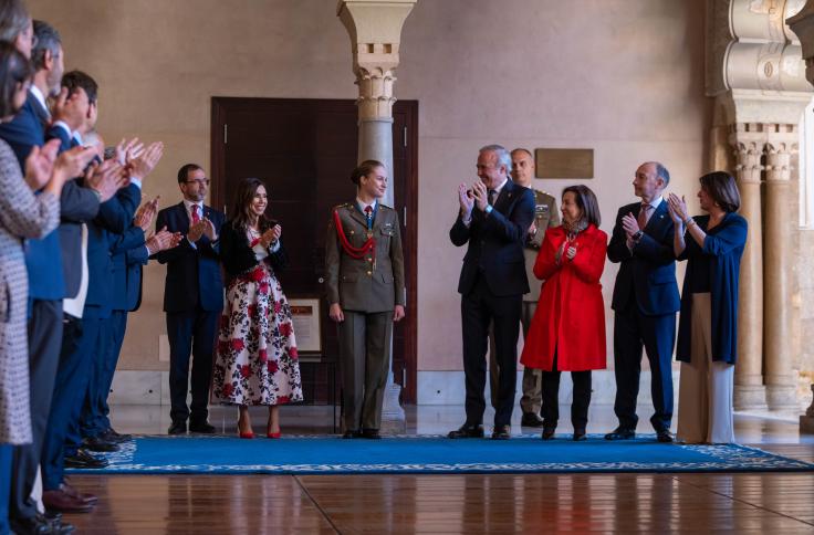 La Princesa Leonor ha recibido la Medalla de Aragón, máxima distinción del Gobierno de Aragón