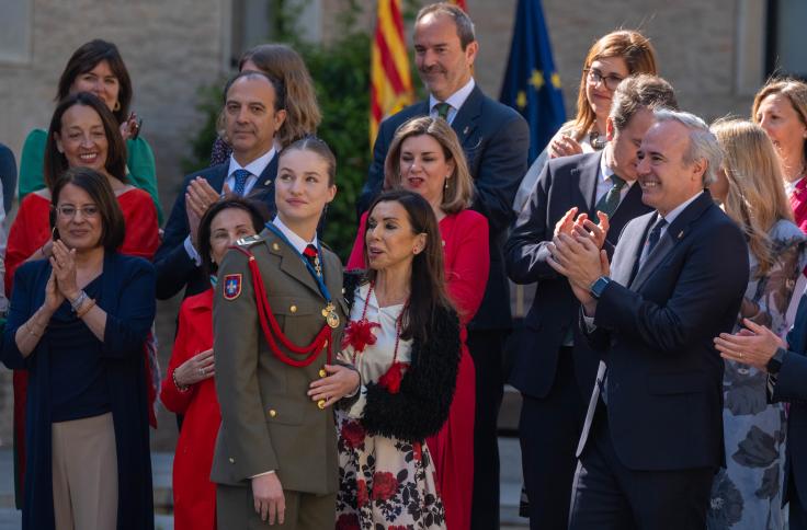 La Princesa Leonor ha recibido la Medalla de Aragón, máxima distinción del Gobierno de Aragón