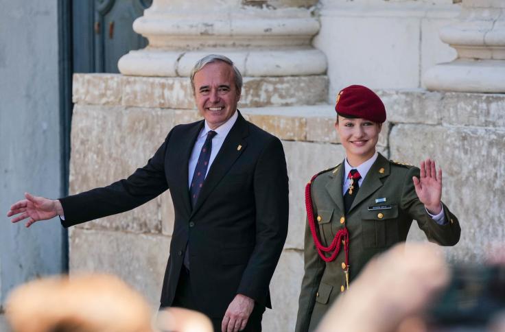 La Princesa Leonor ha recibido la Medalla de Aragón, máxima distinción del Gobierno de Aragón