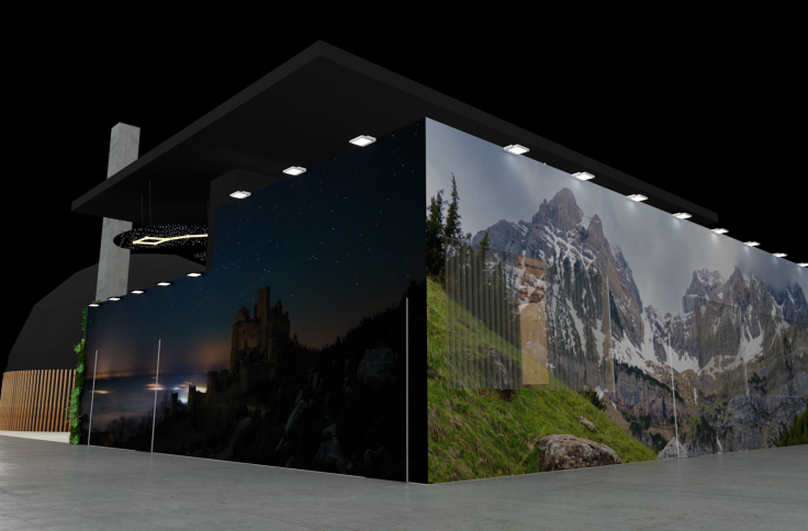 Recreación virtual del stand de FITUR 2025.