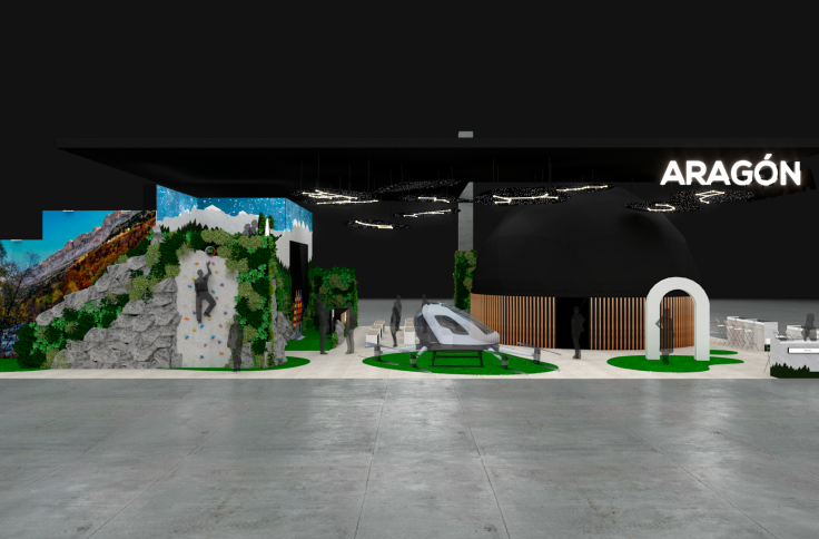 Recreación virtual del stand de FITUR 2025.
