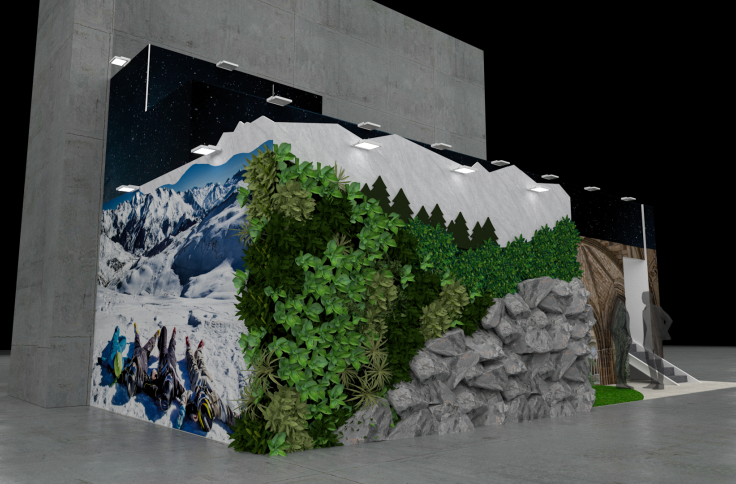 Recreación virtual del stand de FITUR 2025.