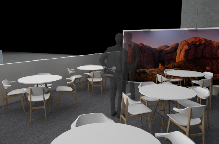 Recreación virtual del stand de FITUR 2025.
