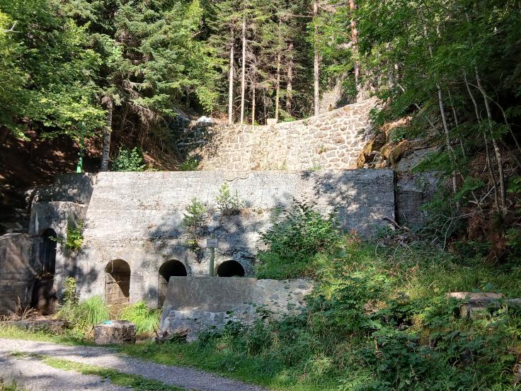 Estado actual de la canalización del barranco de Cargates.