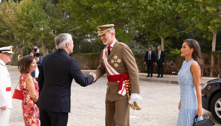 El presidente de Aragón asiste a la jura de bandera de la princesa Leonor en Zaragoza