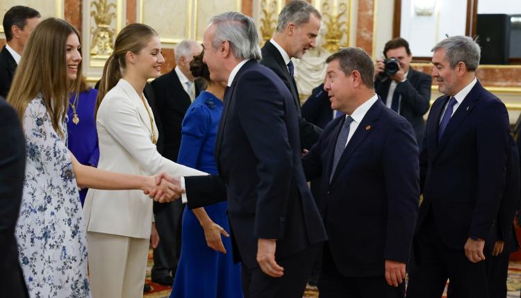 El presidente de Aragón asiste a la jura de la Constitución de la Princesa Leonor