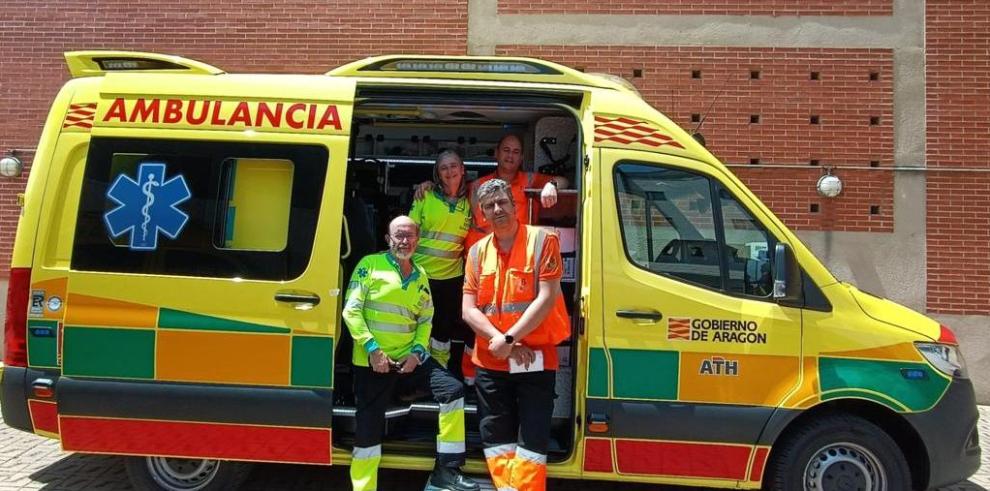 Uno de los nuevos vehículos del transporte sanitario urgente.