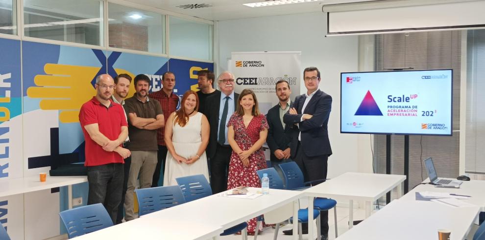 Reunión de los seis proyectos participantes en el III Programa Scale Up con CEEI, AREX y SODIAR