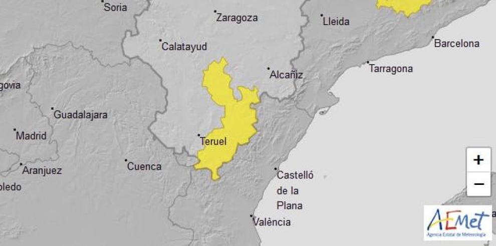 Aviso Nivel amarillo por lluvias y tormentas