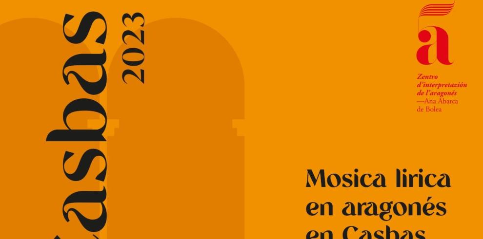Cartel del II Ciclo de Música en aragonés ‘MosiCasbas’ 2023