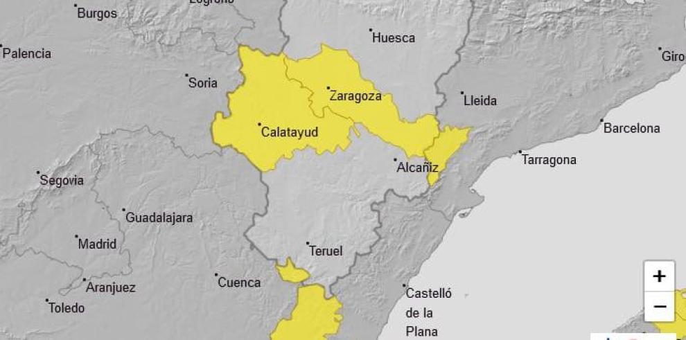 Aviso nivel amarillo por temperatura máxima