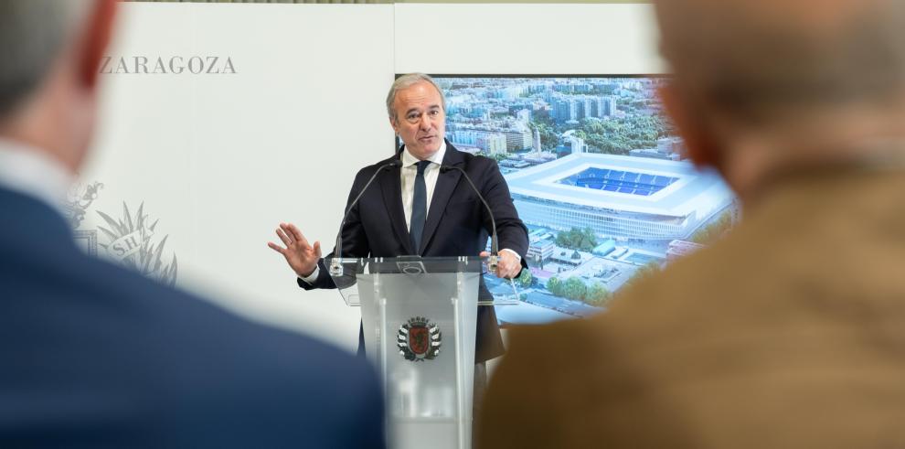 Firma del protocolo marco para la construcción del nuevo estadio de La Romareda