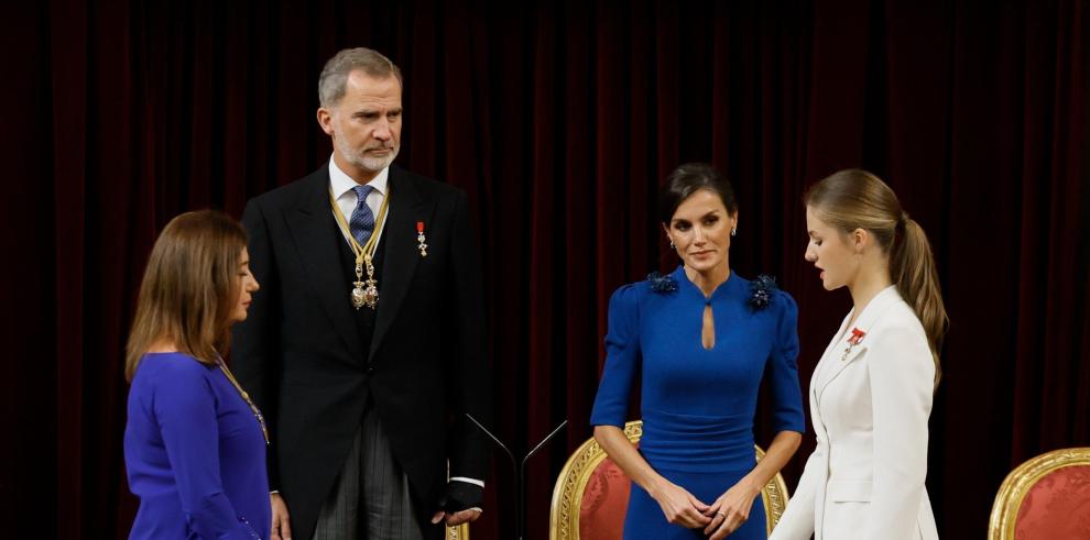 El presidente de Aragón asiste a la jura de la Constitución de la Princesa Leonor