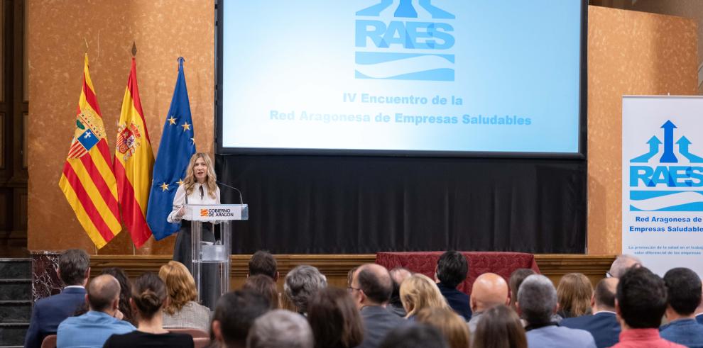 Mar Vaquero clausura el IV Encuentro de la Red Aragonesa de Empresas Saludables