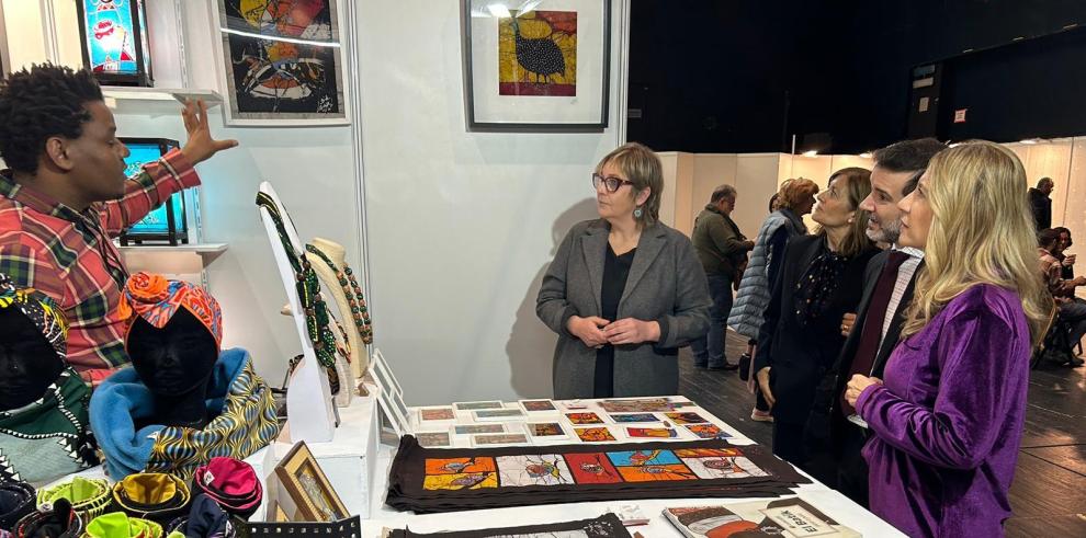 Mar Vaquero ha inaugurado este sábado la XL Feria de Artesanía Aragonesa
